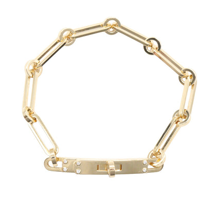 ケリーシェーヌPM 6Pダイヤ ブレスレット ブレスレット K18YG ダイヤモンド イエローゴールド クリア エルメス アクセサリー HERMES