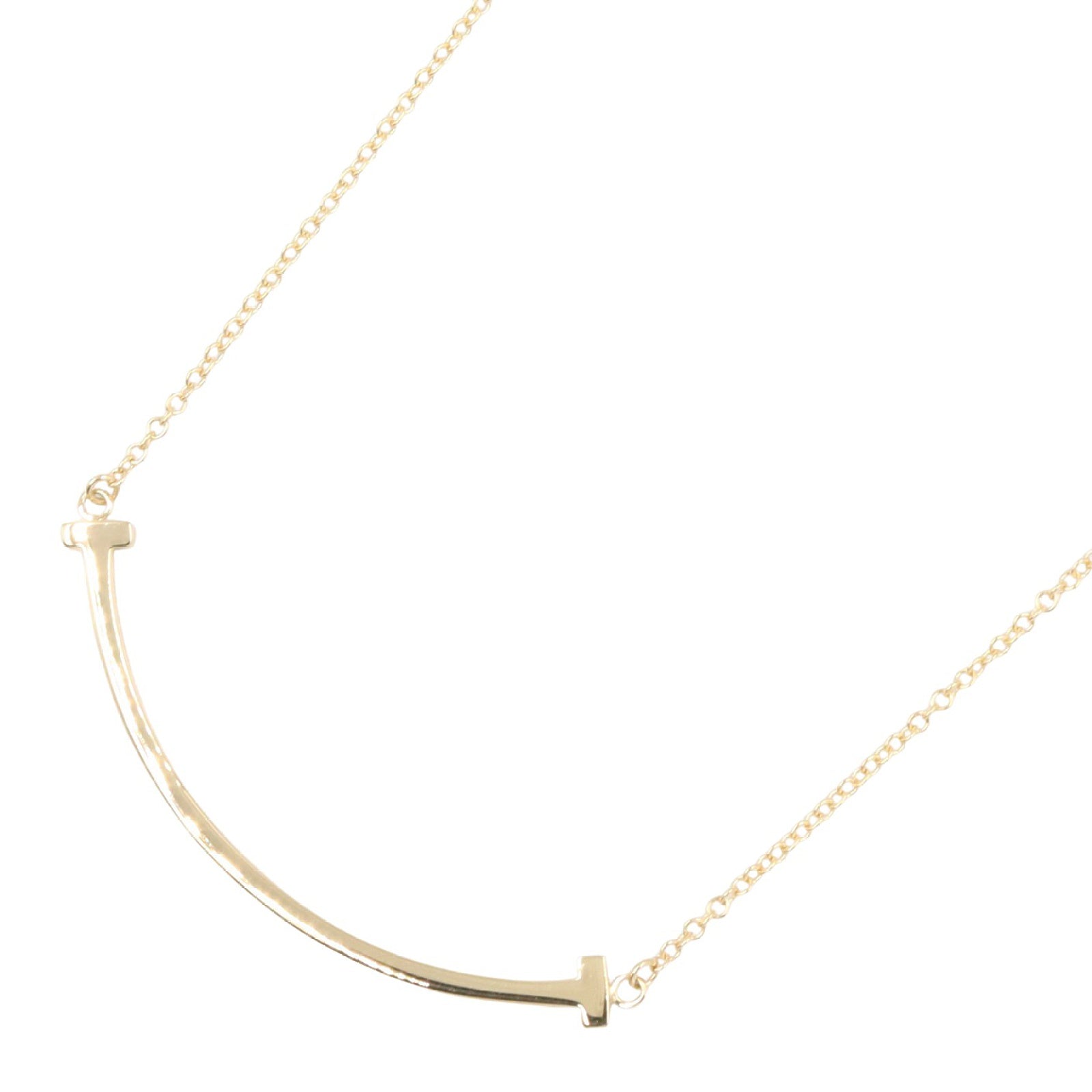 Tスマイル スモール ネックレス ネックレス K18YG イエローゴールド ティファニー アクセサリー TIFFANY & Co.