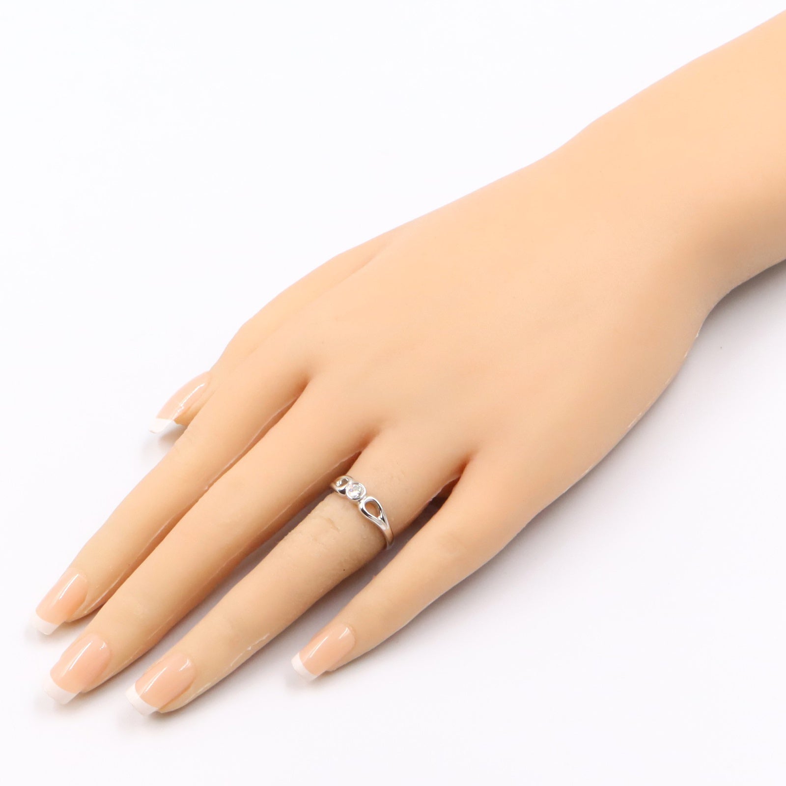 ダブルオープンディアドロップ1PD リング 指輪 PT950 ダイヤモンド プラチナ クリア ティファニー アクセサリー TIFFANY & Co.