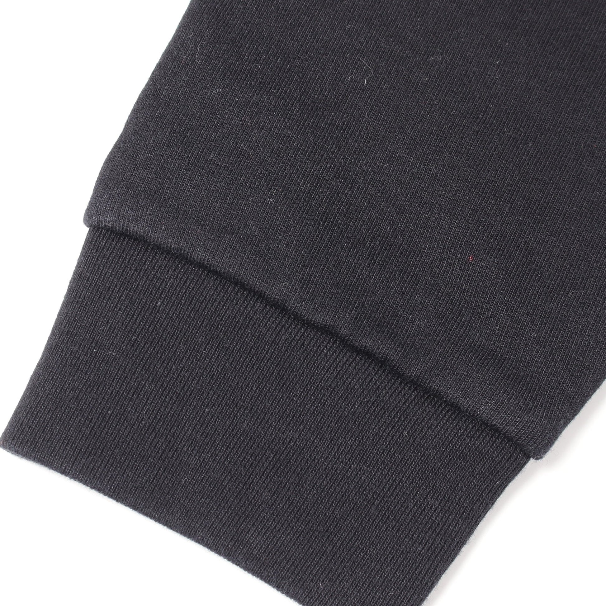 トライアングルロゴ クルーネック 切替 スウェットシャツ コットン ブラック プラダ トップス PRADA