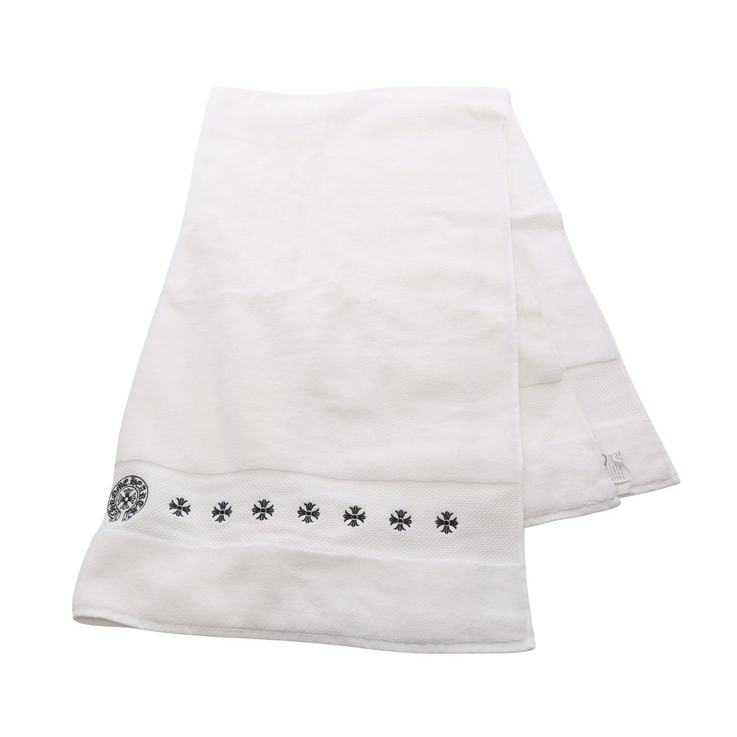 ホースシュー CHクロス 刺繍 バスタオル タオル コットン ホワイト クロムハーツ 財布・小物 Chrome Hearts