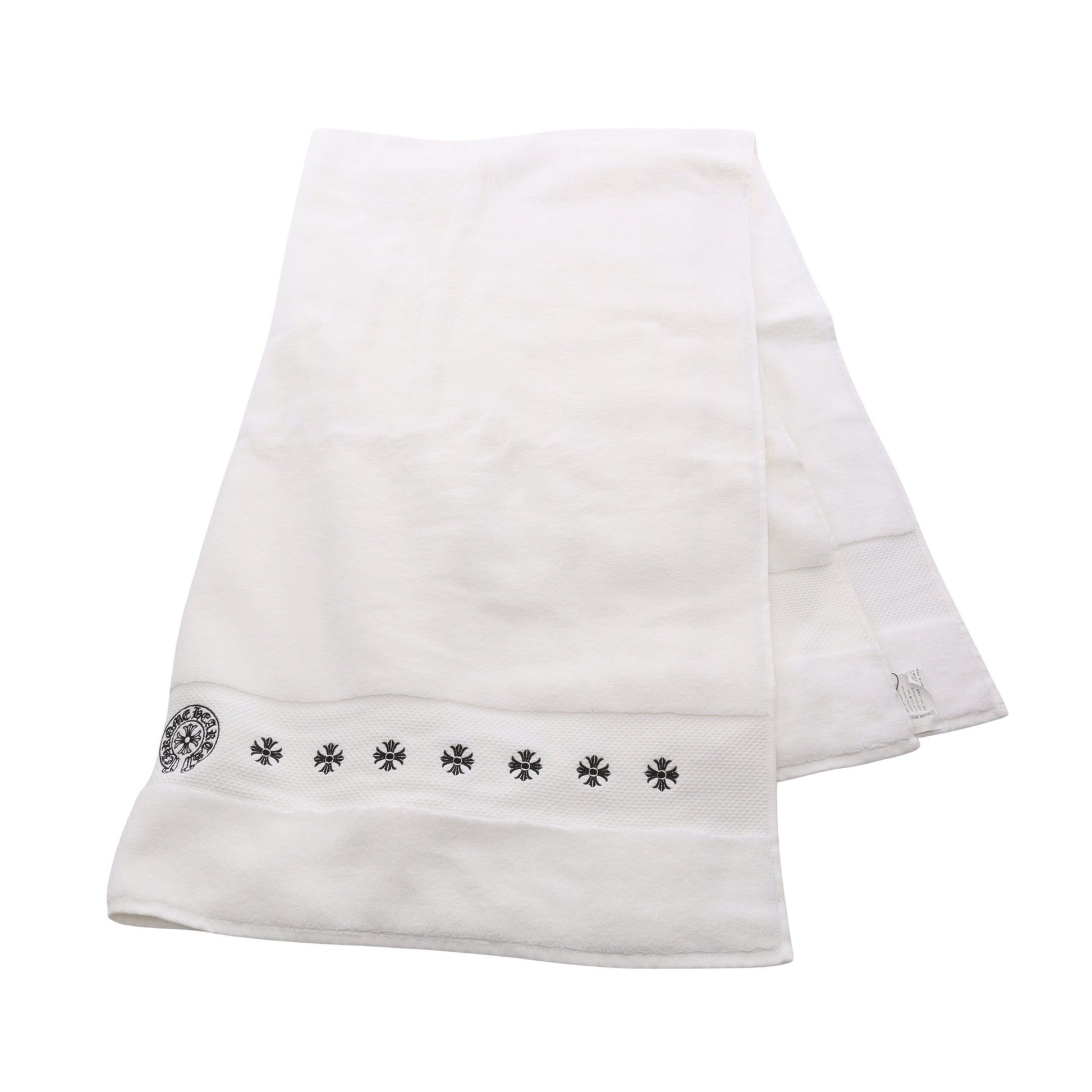 ホースシュー CHクロス 刺繍 バスタオル タオル コットン ホワイト クロムハーツ 財布・小物 Chrome Hearts