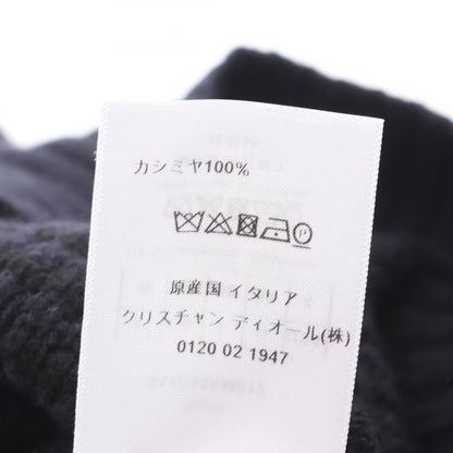 クルーネック ニット カシミヤ ネイビー ブラック クリスチャンディオール トップス Christian Dior