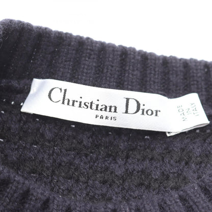 クルーネック ニット カシミヤ ネイビー ブラック クリスチャンディオール トップス Christian Dior