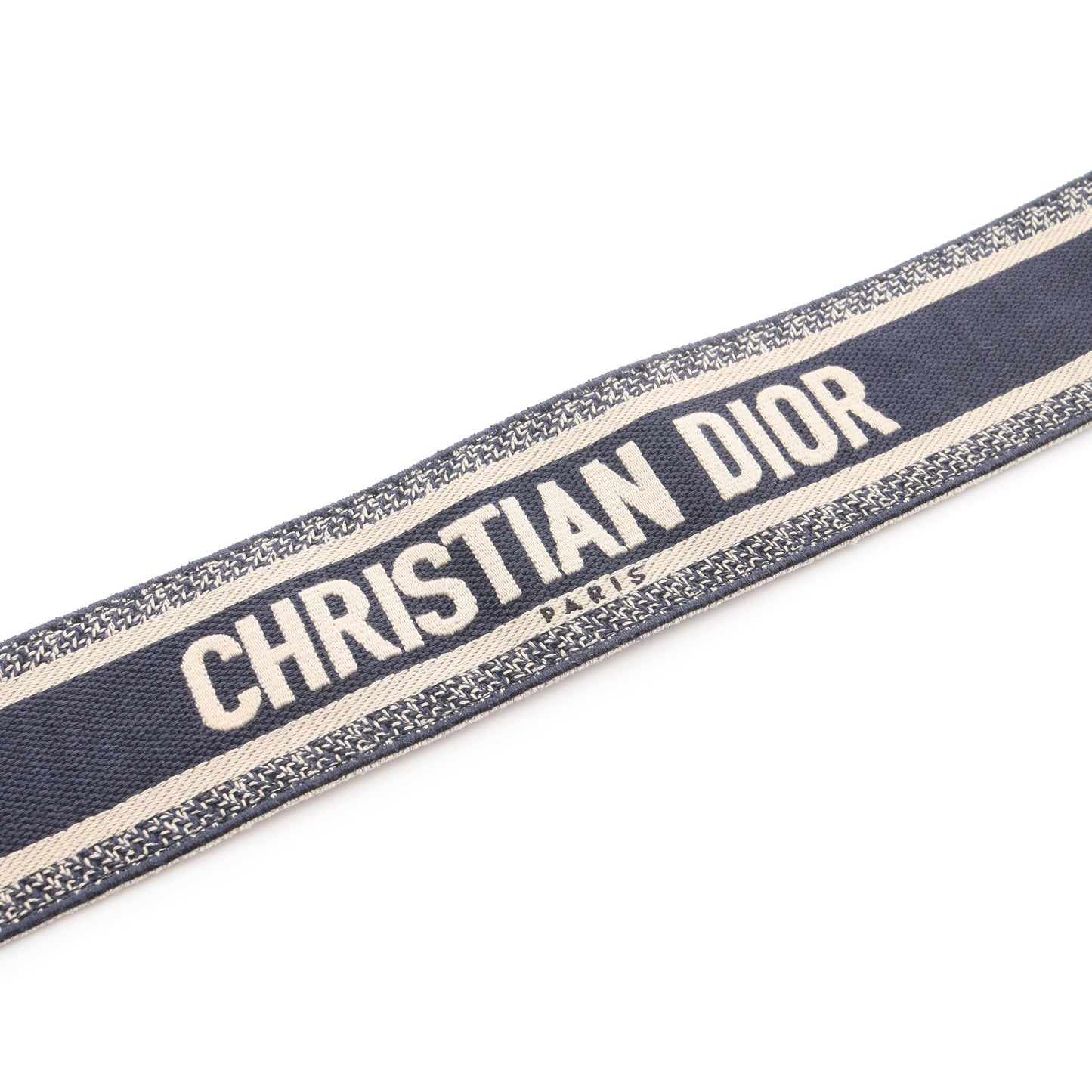 エンブロイダリー ベルト キャンバス レザー ネイビー クリスチャンディオール 財布・小物 Christian Dior