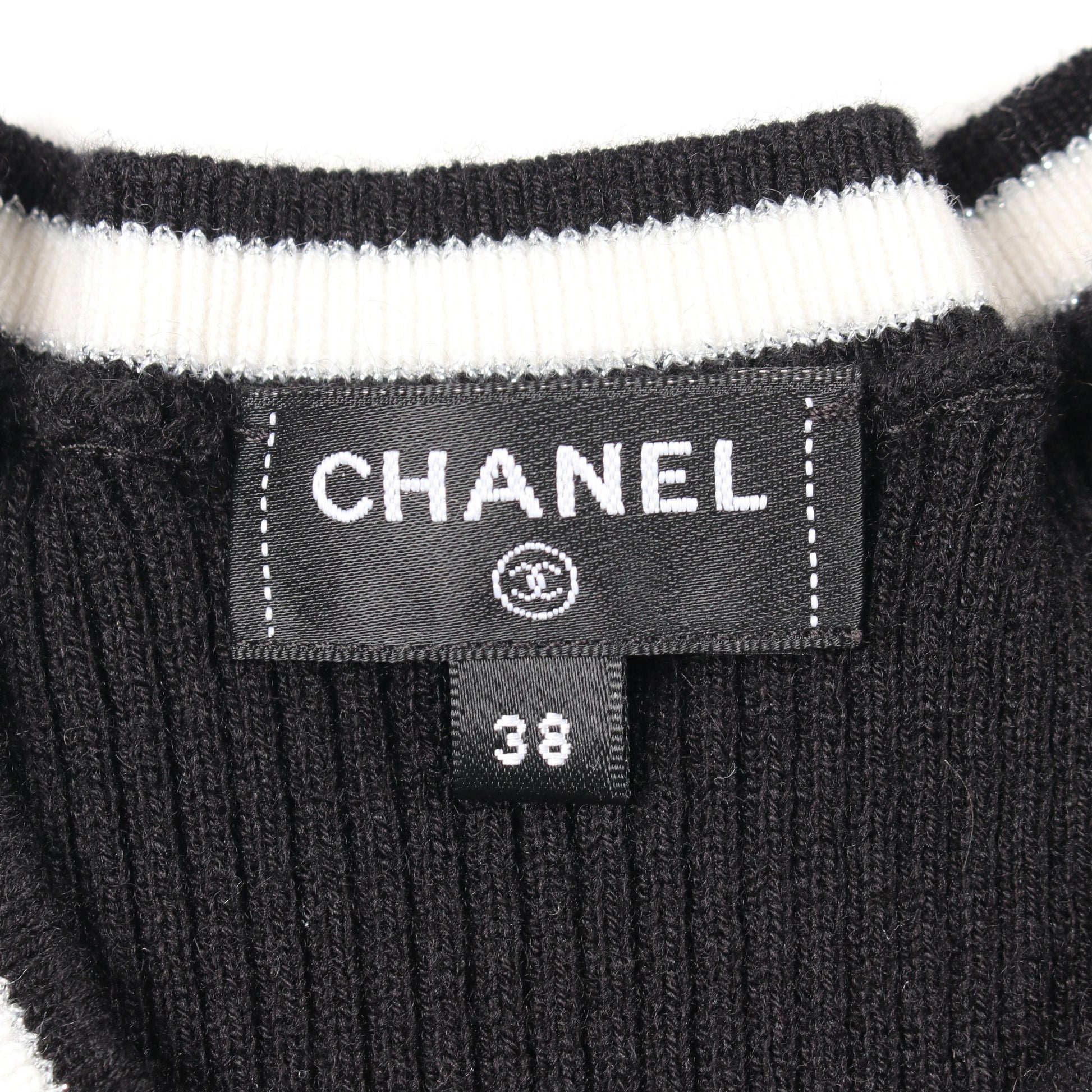 ココマーク ショートスリーブ ニット カシミヤ コットン ブラック シャネル トップス CHANEL
