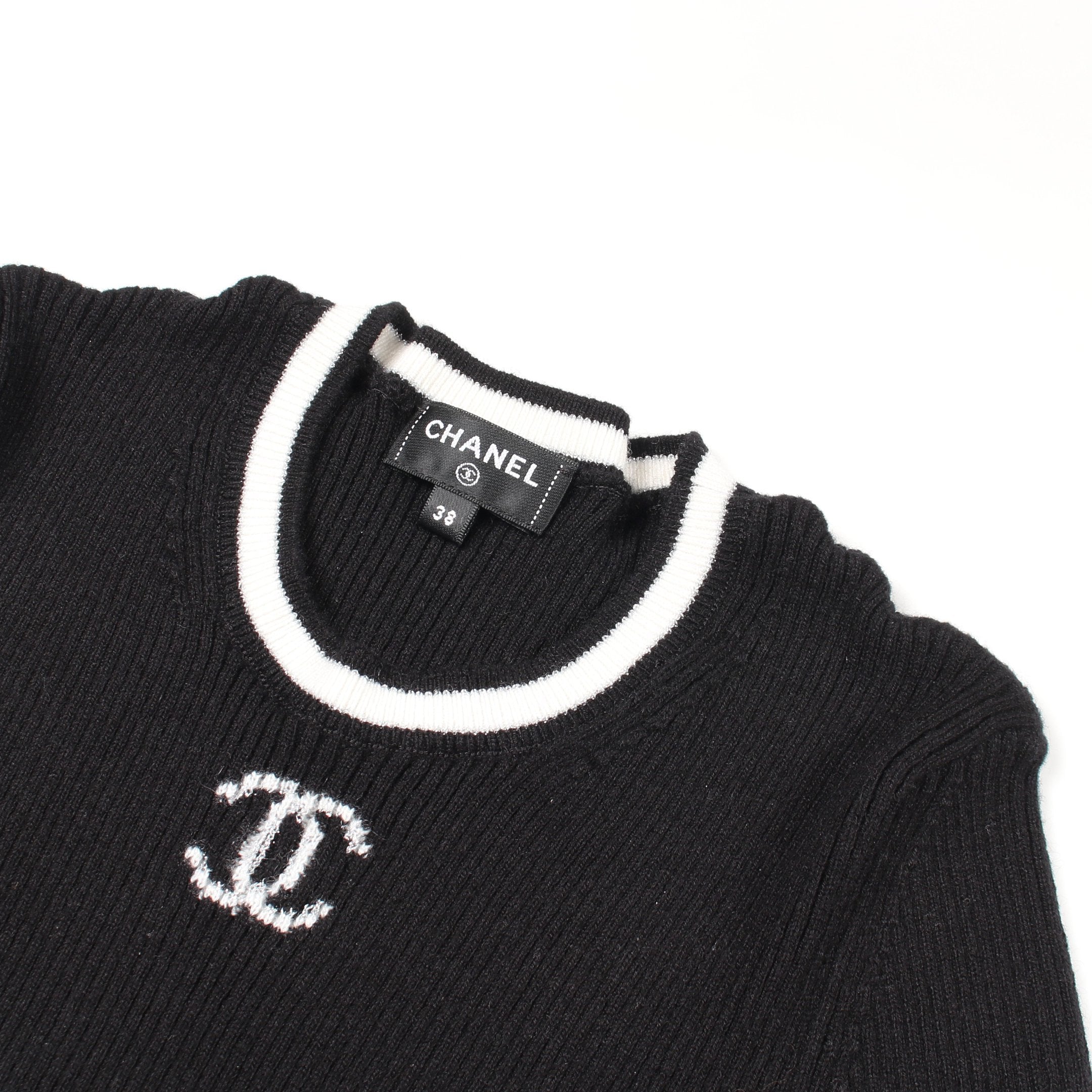 CHANEL P53630 コットン ショートスリーブ ニット 2024年 CHANEL シャネル トップス レディース ニット ショートスリーブ