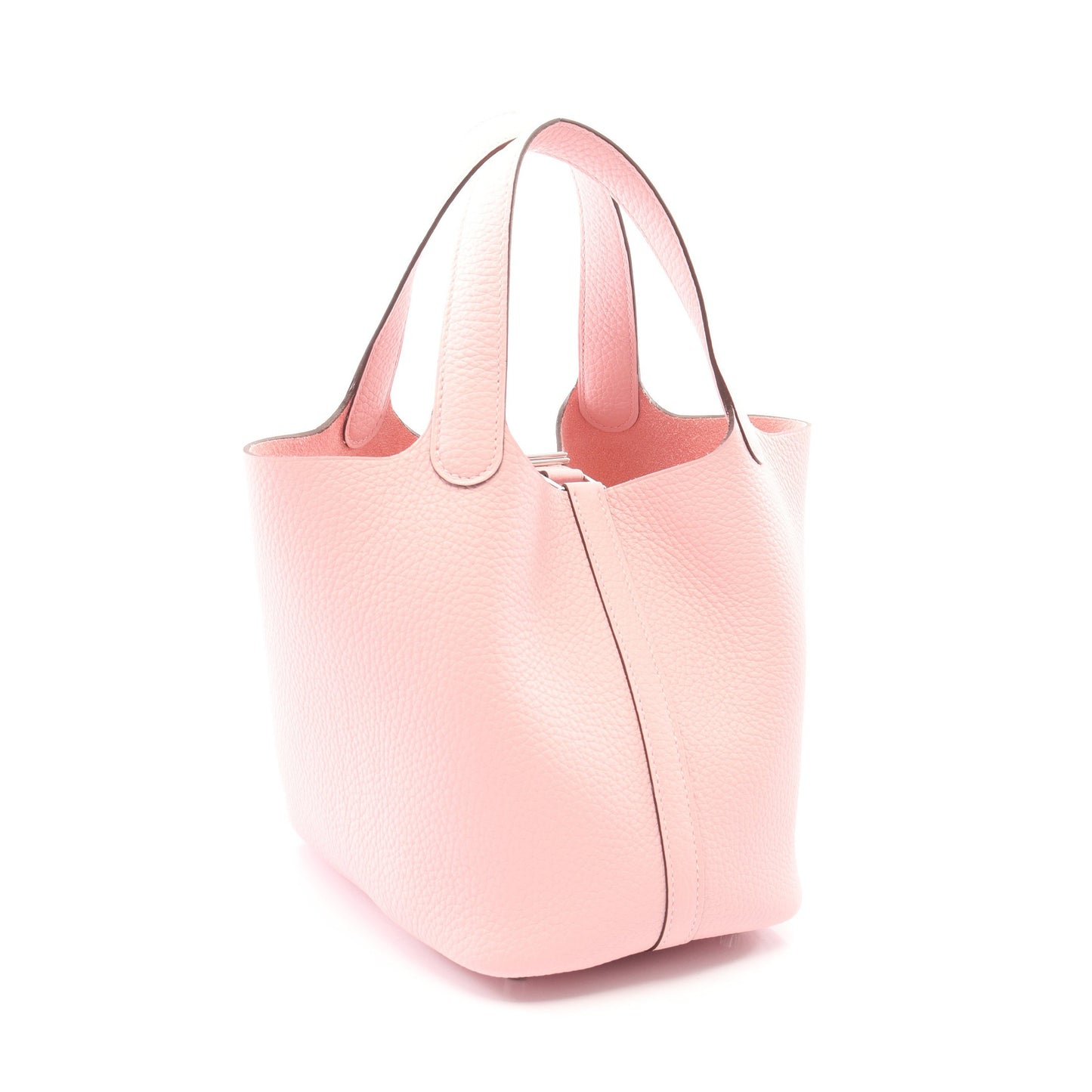 ピコタンロックPM ローズサクラ ハンドバッグ トリヨンクレマンス ライトピンク シルバー金具 K刻印 エルメス バッグ HERMES