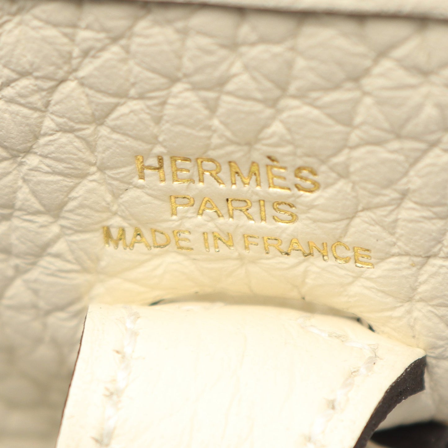 エヴリンTPM アマゾン ナタ ショルダーバッグ トリヨンクレマンス アイボリー ゴールド金具 K刻印 エルメス バッグ HERMES