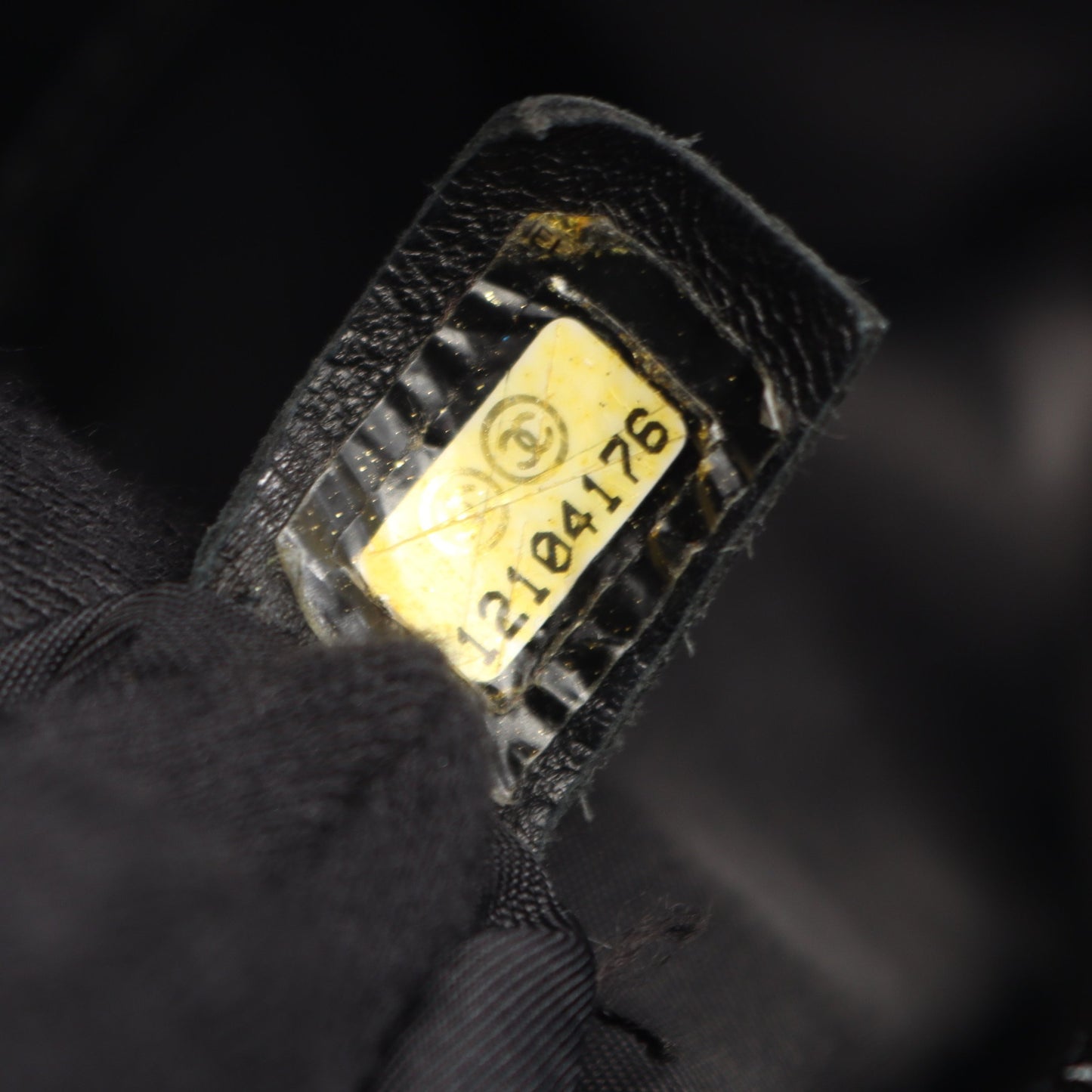 パリビアリッツPM ハンドバッグ トートバッグ コーティングキャンバス レザー ブラック シルバー金具 シャネル バッグ CHANEL
