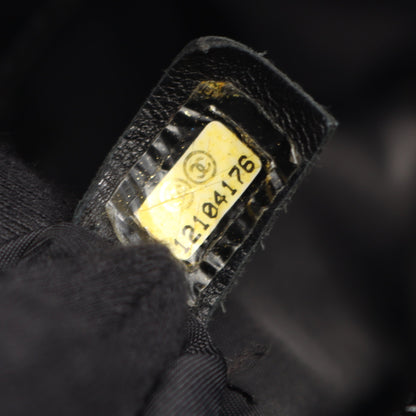 パリビアリッツPM ハンドバッグ トートバッグ コーティングキャンバス レザー ブラック シルバー金具 シャネル バッグ CHANEL