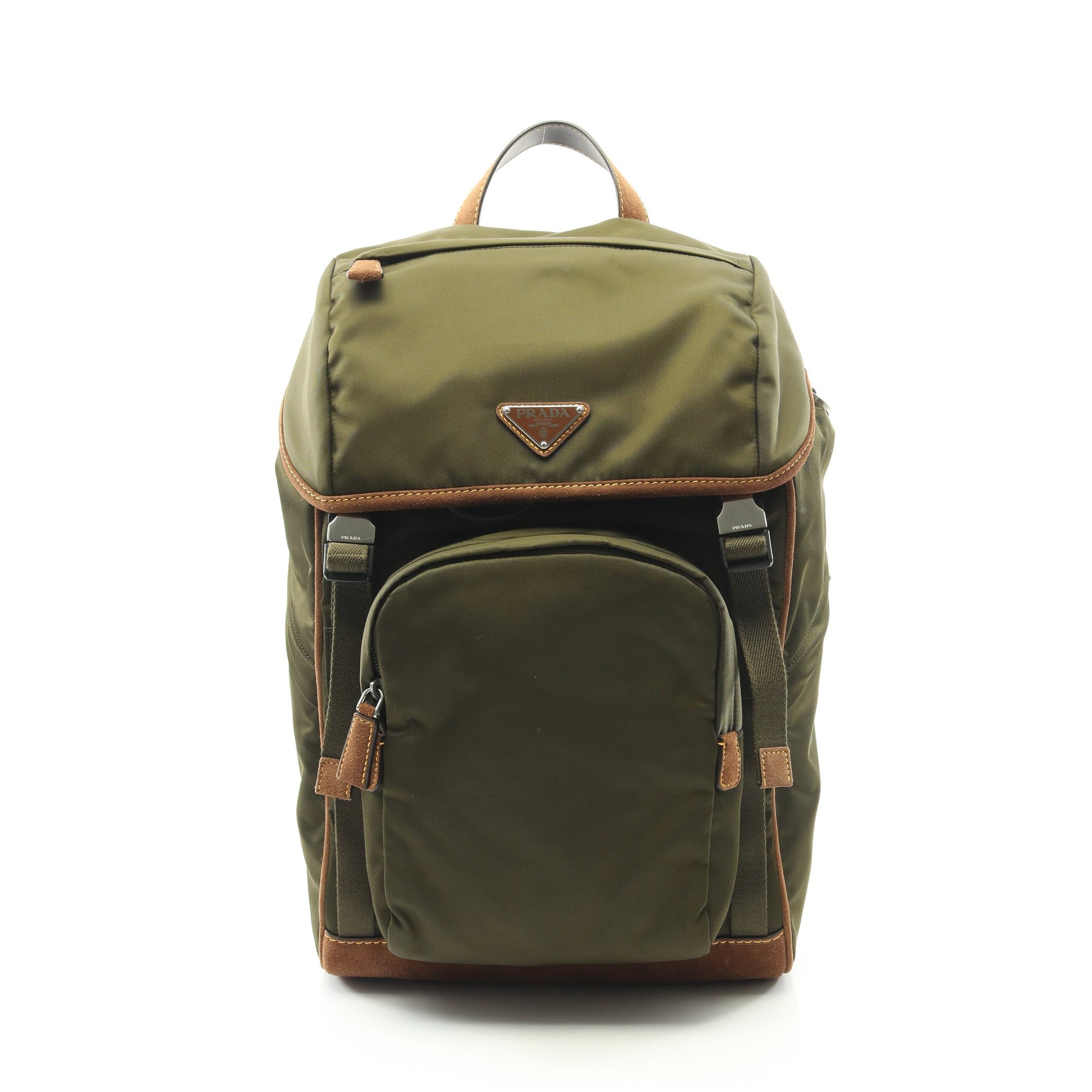 Re-Nylon バックパック リュックサック ナイロン スエード カーキ 