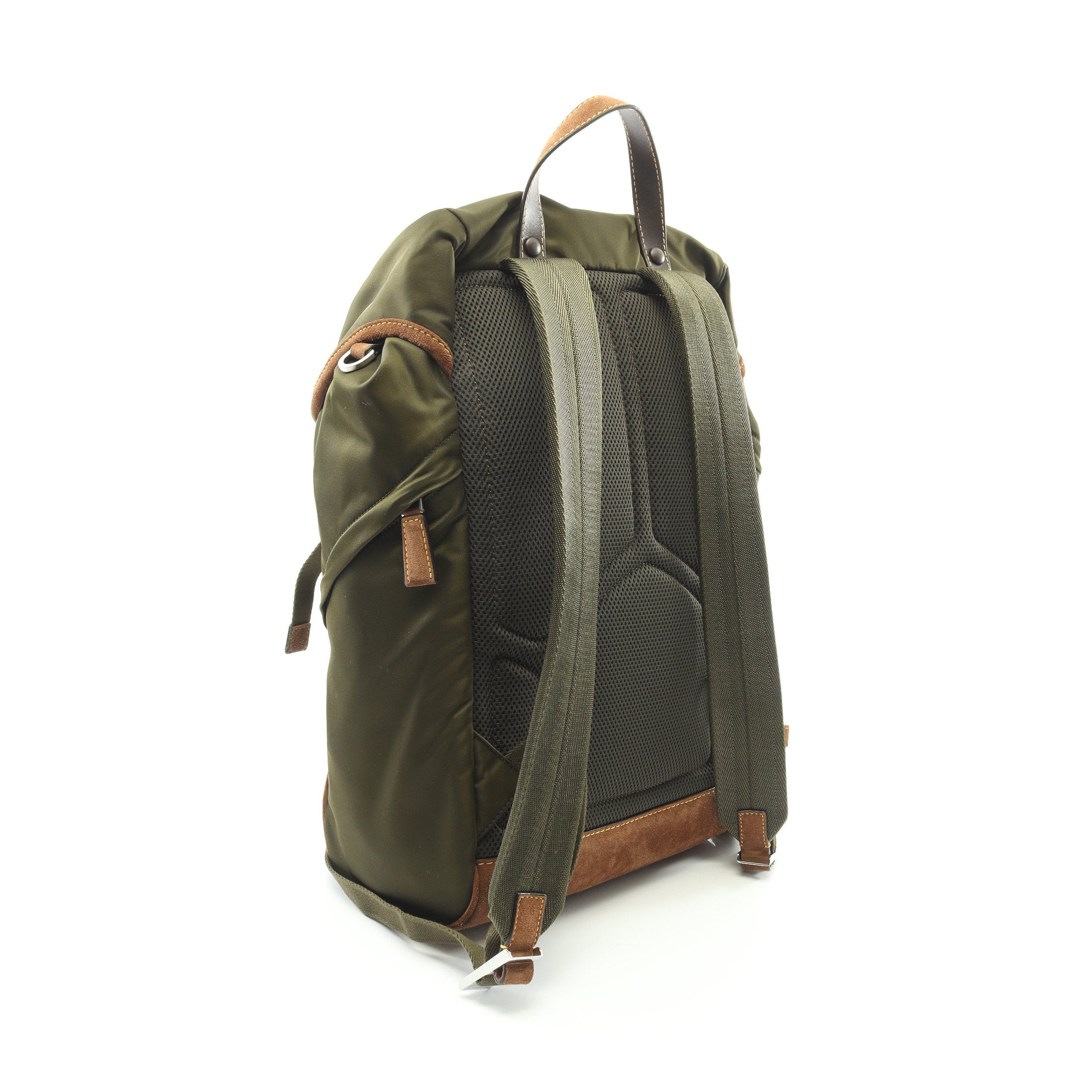 Re-Nylon バックパック リュックサック ナイロン スエード カーキ Re-Nylon バックパック リュックサック ナイロン スエード カーキ