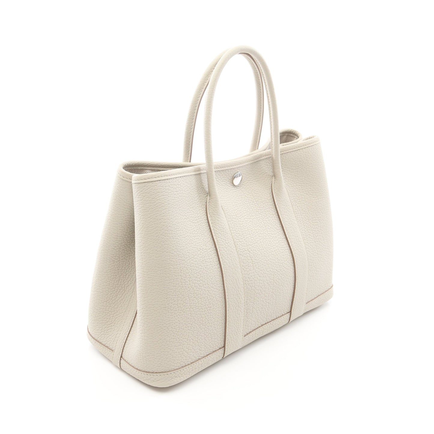 ガーデンパーティTPM ベトン ハンドバッグ トートバッグ ネゴンダ アイボリー シルバー金具 K刻印 エルメス バッグ HERMES