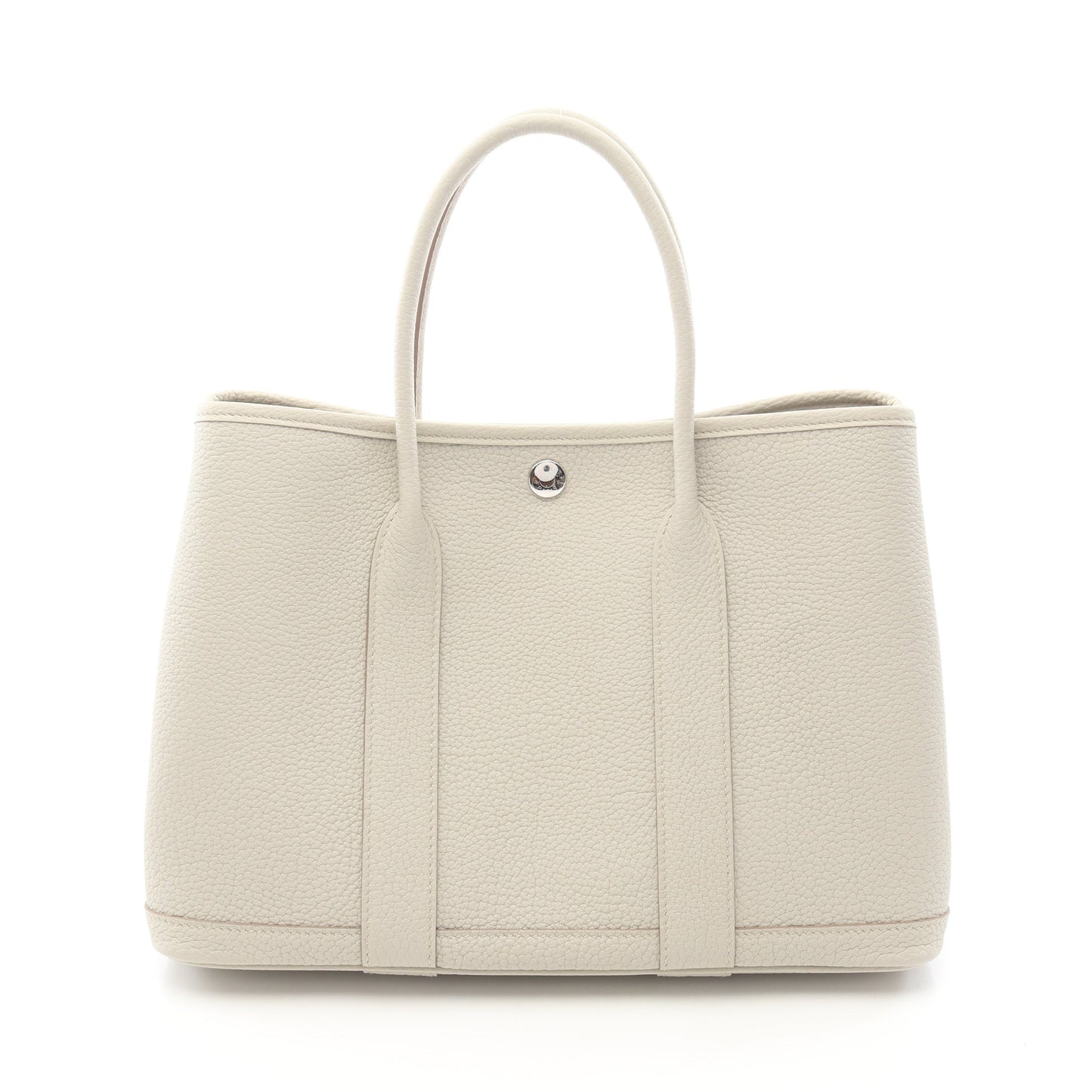ガーデンパーティTPM ベトン ハンドバッグ トートバッグ ネゴンダ アイボリー シルバー金具 K刻印 エルメス バッグ HERMES