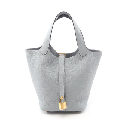 ピコタンロックPM グリパンタン ハンドバッグ トリヨンクレマンス グレー ゴールド金具 K刻印 エルメス バッグ HERMES