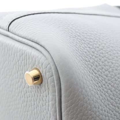 ピコタンロックPM グリパンタン ハンドバッグ トリヨンクレマンス グレー ゴールド金具 K刻印 エルメス バッグ HERMES
