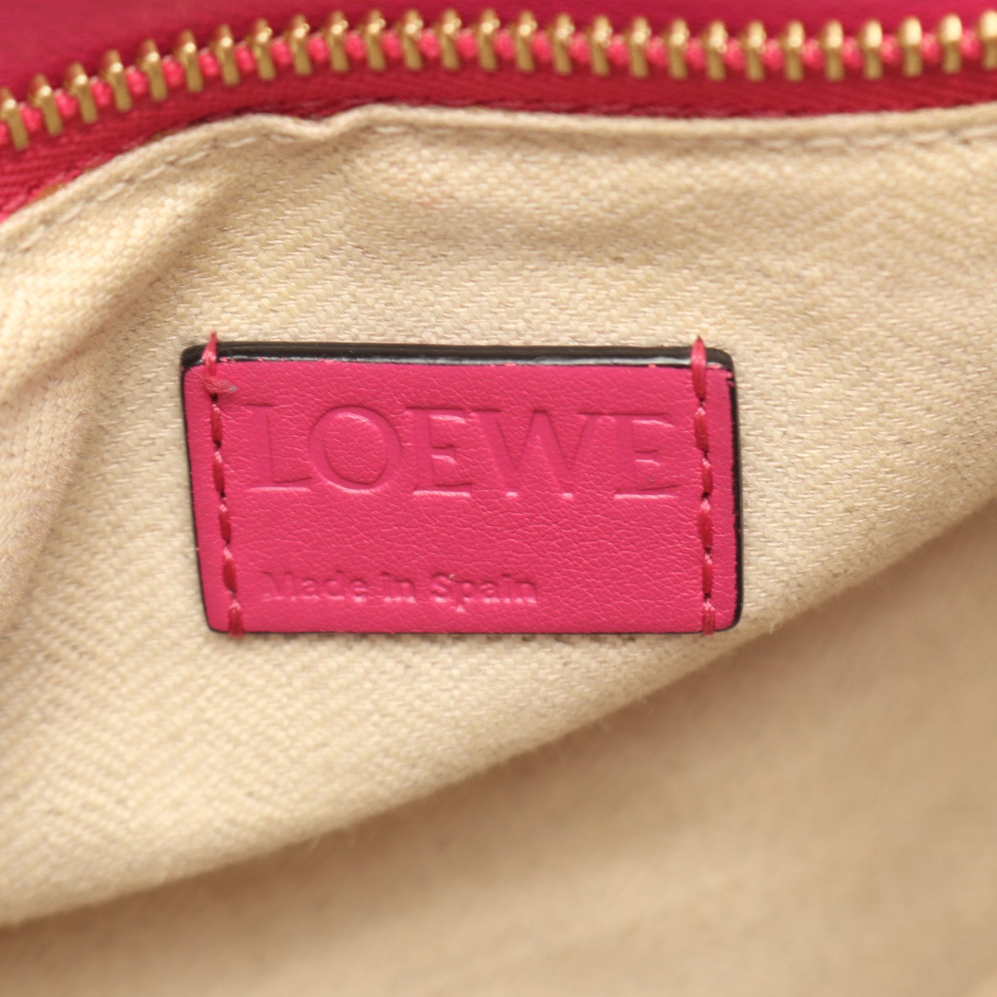 パズルバッグ ミディアム ハンドバッグ レザー ピンクパープル 2WAY ロエベ バッグ LOEWE