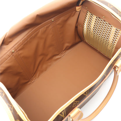 サック シヤン50 モノグラム ペットキャリー ボストンバッグ PVC レザー ブラウン ルイヴィトン バッグ LOUIS VUITTON
