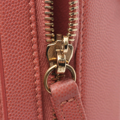 CCフィリグリー チェーンショルダーバッグ キャビアスキン ピンク ゴールド金具 2WAY シャネル バッグ CHANEL