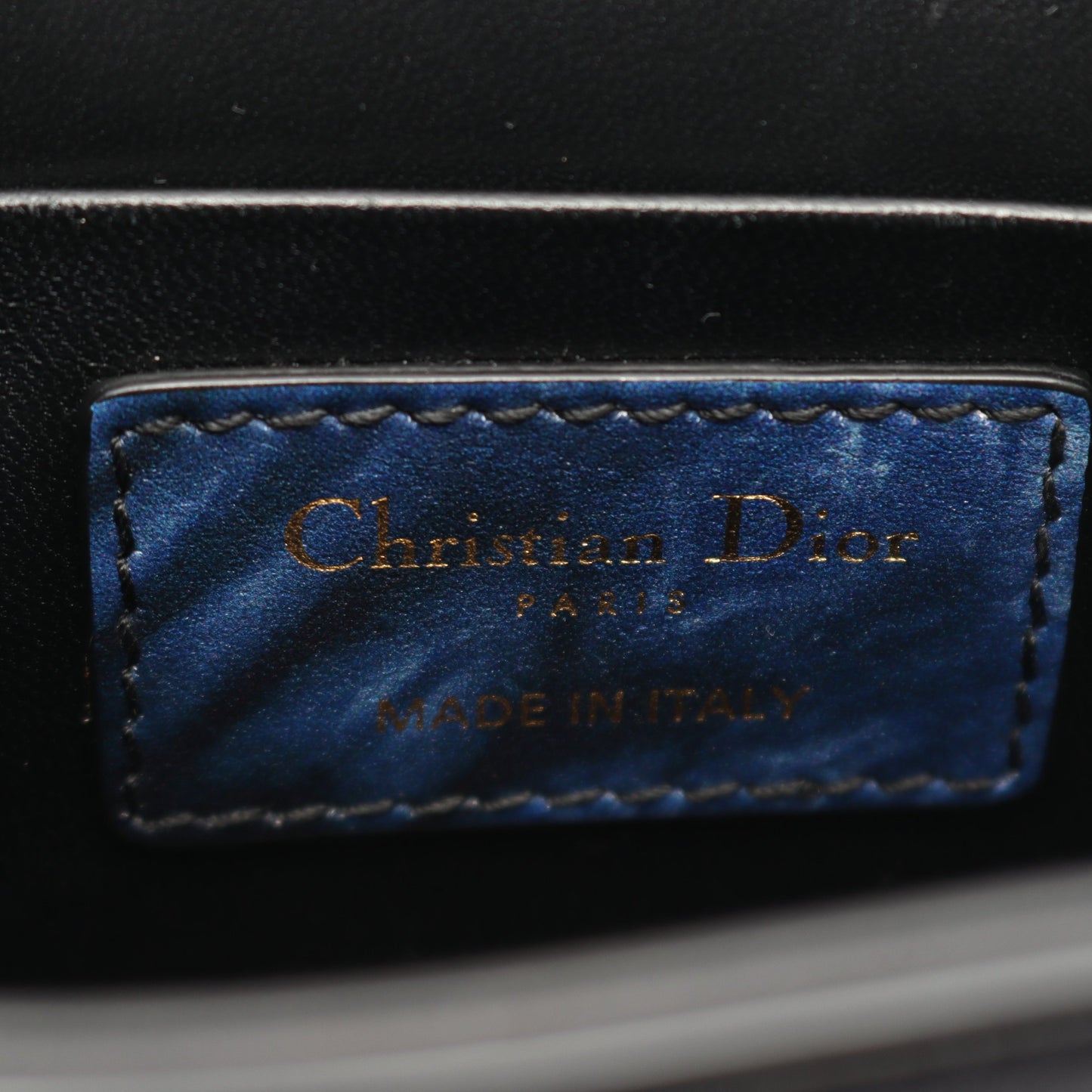 30 MONTAIGNE モンテーニュ ボックス ショルダーバッグ タイダイ レザー ネイビー クリスチャンディオール バッグ Christian Dior