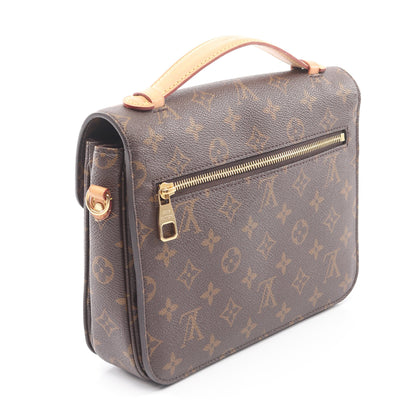 ポシェット メティス MM モノグラム ハンドバッグ PVC レザー ブラウン 2WAY ルイヴィトン バッグ LOUIS VUITTON