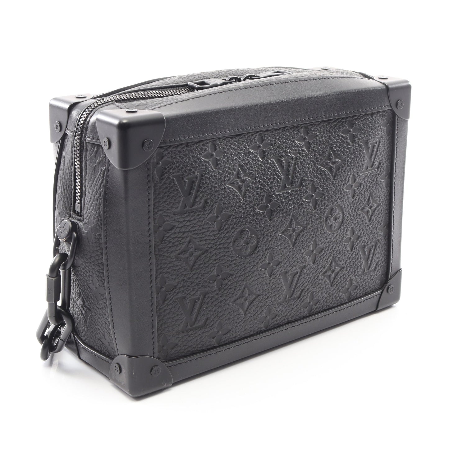 ソフトトランク モノグラムトリヨン ノワール ショルダーバッグ レザー ブラック ルイヴィトン バッグ LOUIS VUITTON