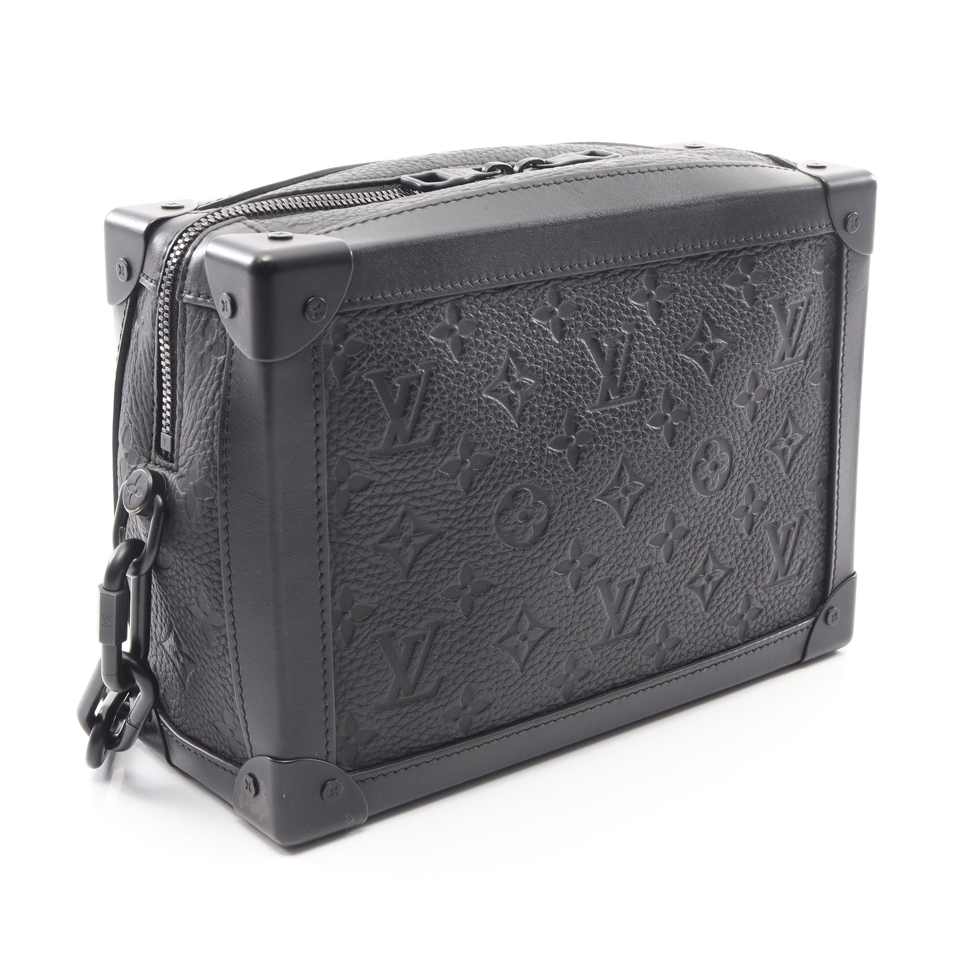 ソフトトランク モノグラムトリヨン ノワール ショルダーバッグ レザー ブラック ルイヴィトン バッグ LOUIS VUITTON