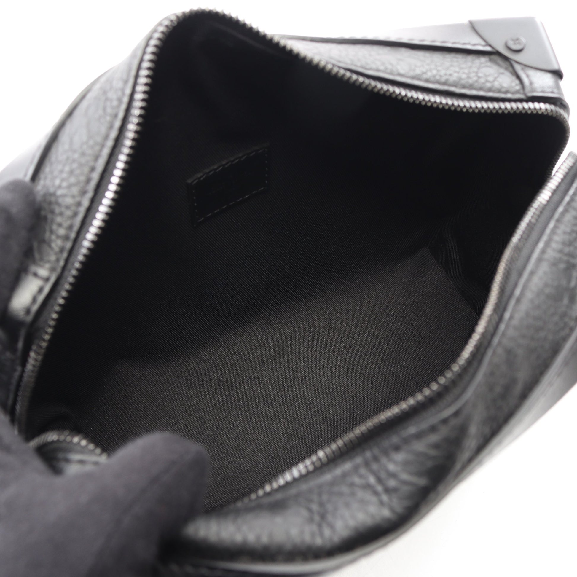 ソフトトランク モノグラムトリヨン ノワール ショルダーバッグ レザー ブラック ルイヴィトン バッグ LOUIS VUITTON