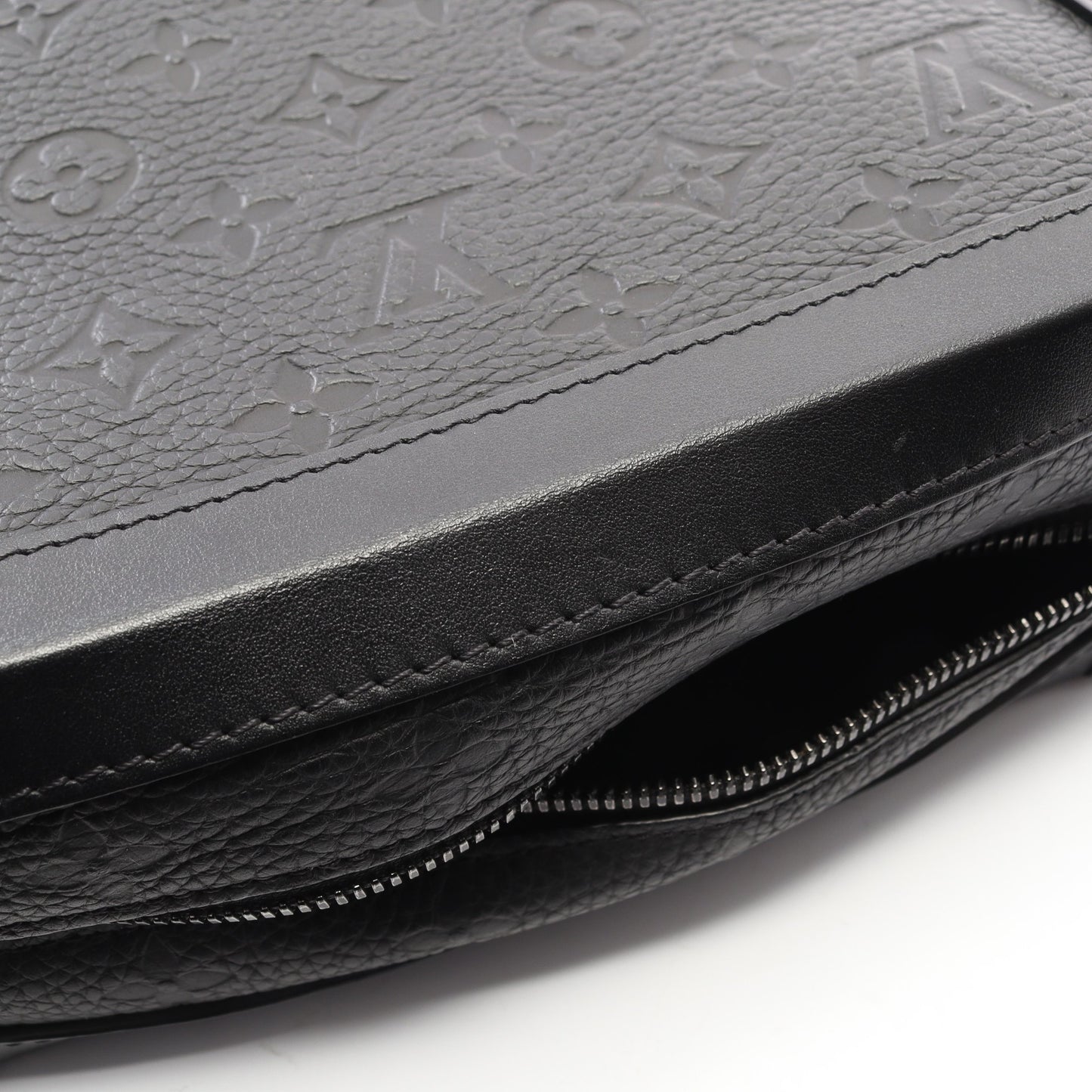 ソフトトランク モノグラムトリヨン ノワール ショルダーバッグ レザー ブラック ルイヴィトン バッグ LOUIS VUITTON
