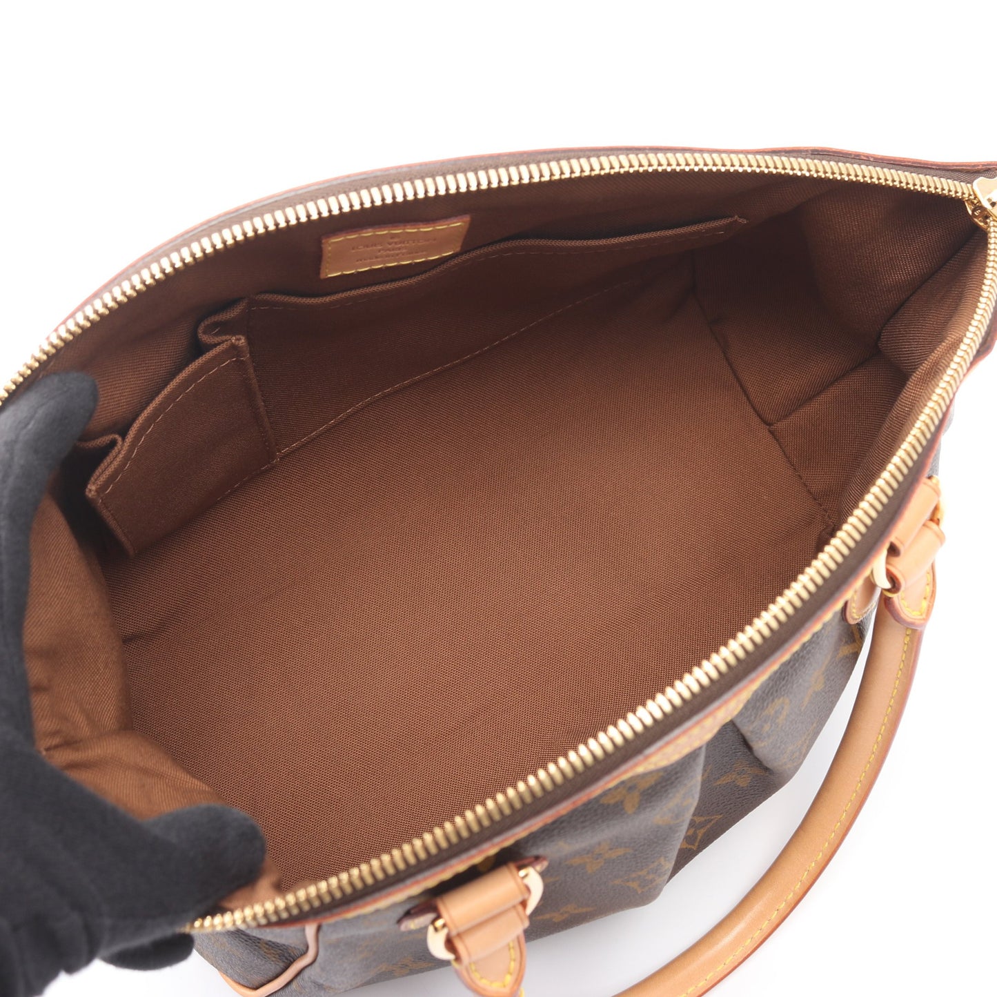 ティヴォリPM モノグラム ハンドバッグ PVC レザー ブラウン ルイヴィトン バッグ LOUIS VUITTON