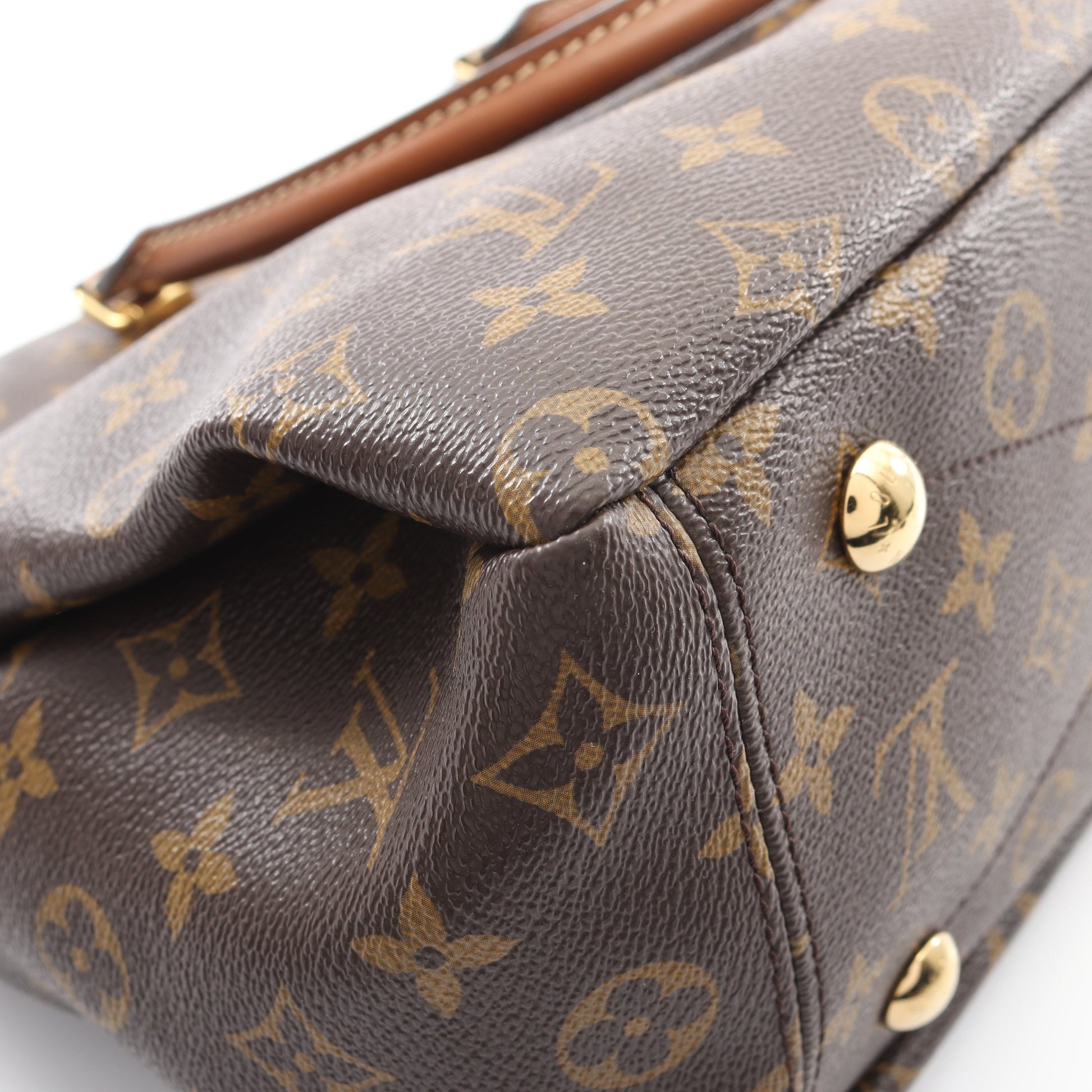 パラス モノグラム ノワール ハンドバッグ PVC レザー ブラウン ブラック 2WAY ルイヴィトン バッグ LOUIS VUITTON