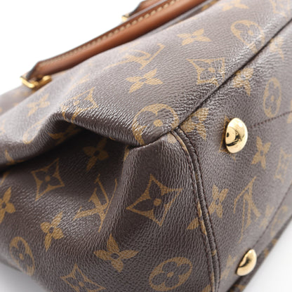 パラス モノグラム ノワール ハンドバッグ PVC レザー ブラウン ブラック 2WAY ルイヴィトン バッグ LOUIS VUITTON