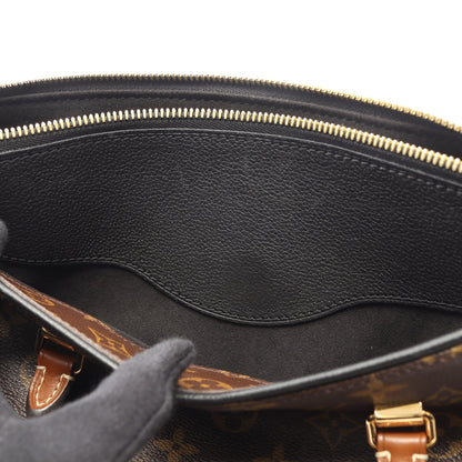 パラス モノグラム ノワール ハンドバッグ PVC レザー ブラウン ブラック 2WAY ルイヴィトン バッグ LOUIS VUITTON