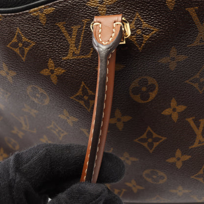 パラス モノグラム ノワール ハンドバッグ PVC レザー ブラウン ブラック 2WAY ルイヴィトン バッグ LOUIS VUITTON