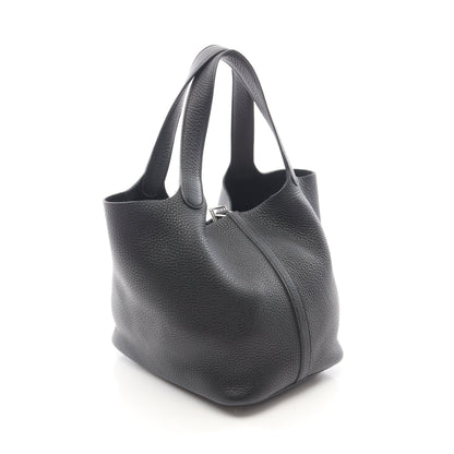ピコタンロックMM ハンドバッグ トリヨンクレマンス ブラック シルバー金具 Z刻印 エルメス バッグ HERMES