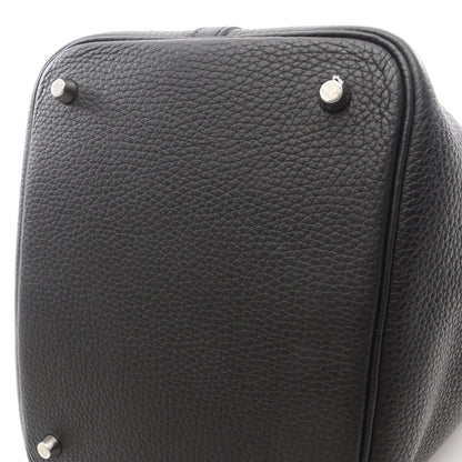ピコタンロックMM ハンドバッグ トリヨンクレマンス ブラック シルバー金具 Z刻印 エルメス バッグ HERMES