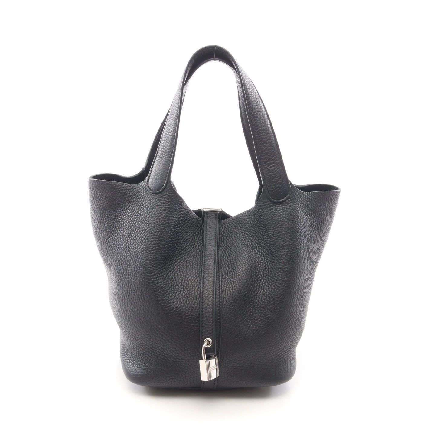 ピコタンロックMM ハンドバッグ トリヨンクレマンス ブラック シルバー金具 Z刻印 エルメス バッグ HERMES
