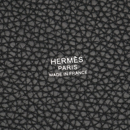 ピコタンロックMM ハンドバッグ トリヨンクレマンス ブラック シルバー金具 Z刻印 エルメス バッグ HERMES