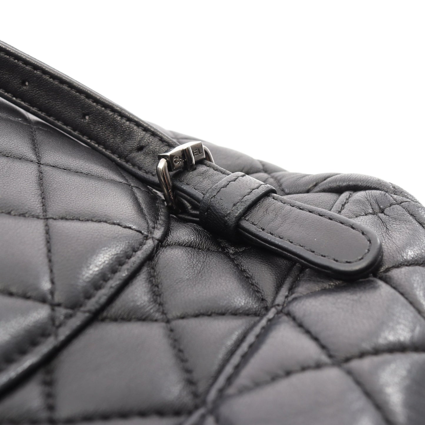 マトラッセ バックパック リュックサック ラムスキン ブラック シルバー金具 シャネル バッグ CHANEL