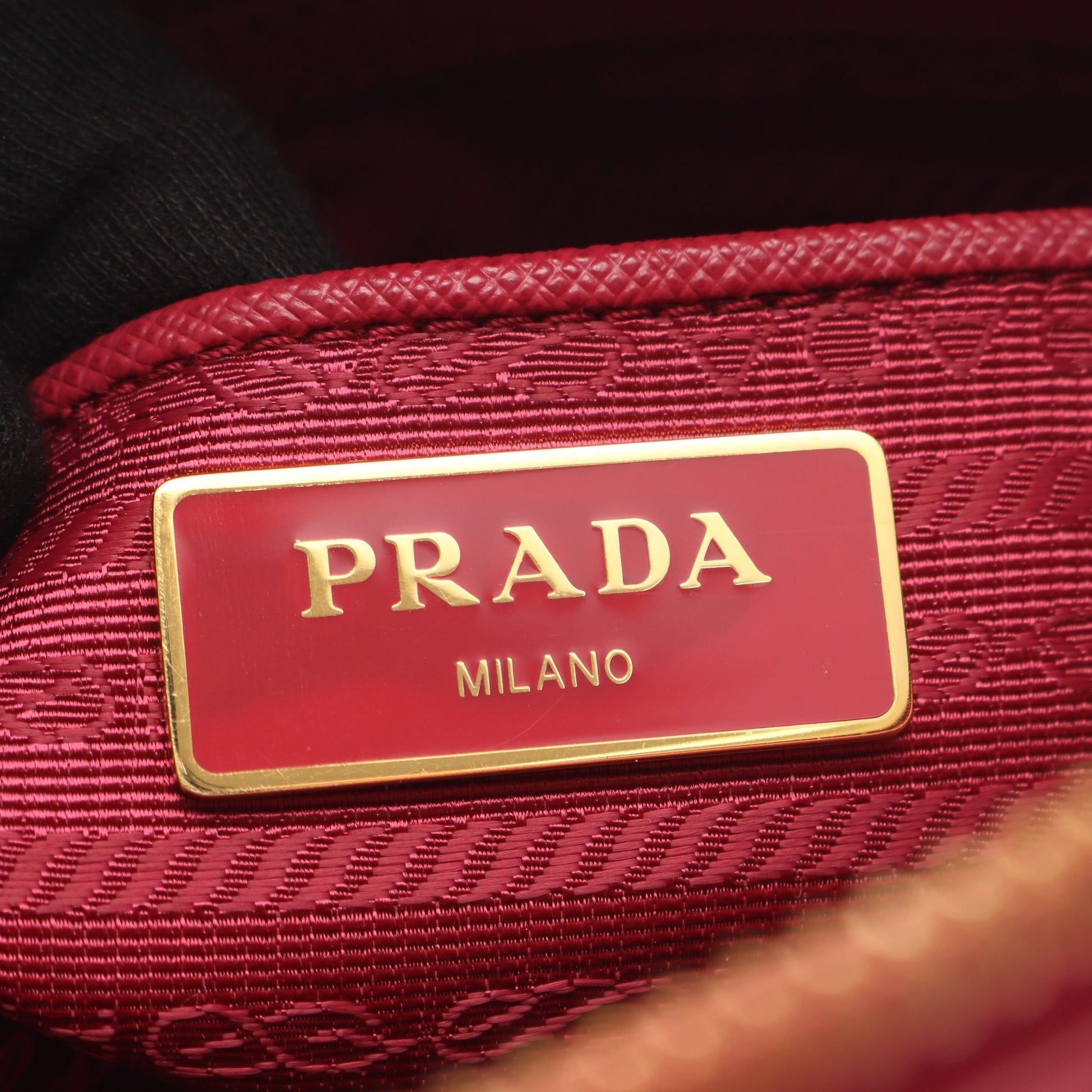 TESSUTO SAFFIANO ハンドバッグ ナイロン サフィアーノレザー ピンクパープル 2WAY プラダ バッグ PRADA