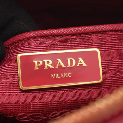 TESSUTO SAFFIANO ハンドバッグ ナイロン サフィアーノレザー ピンクパープル 2WAY プラダ バッグ PRADA