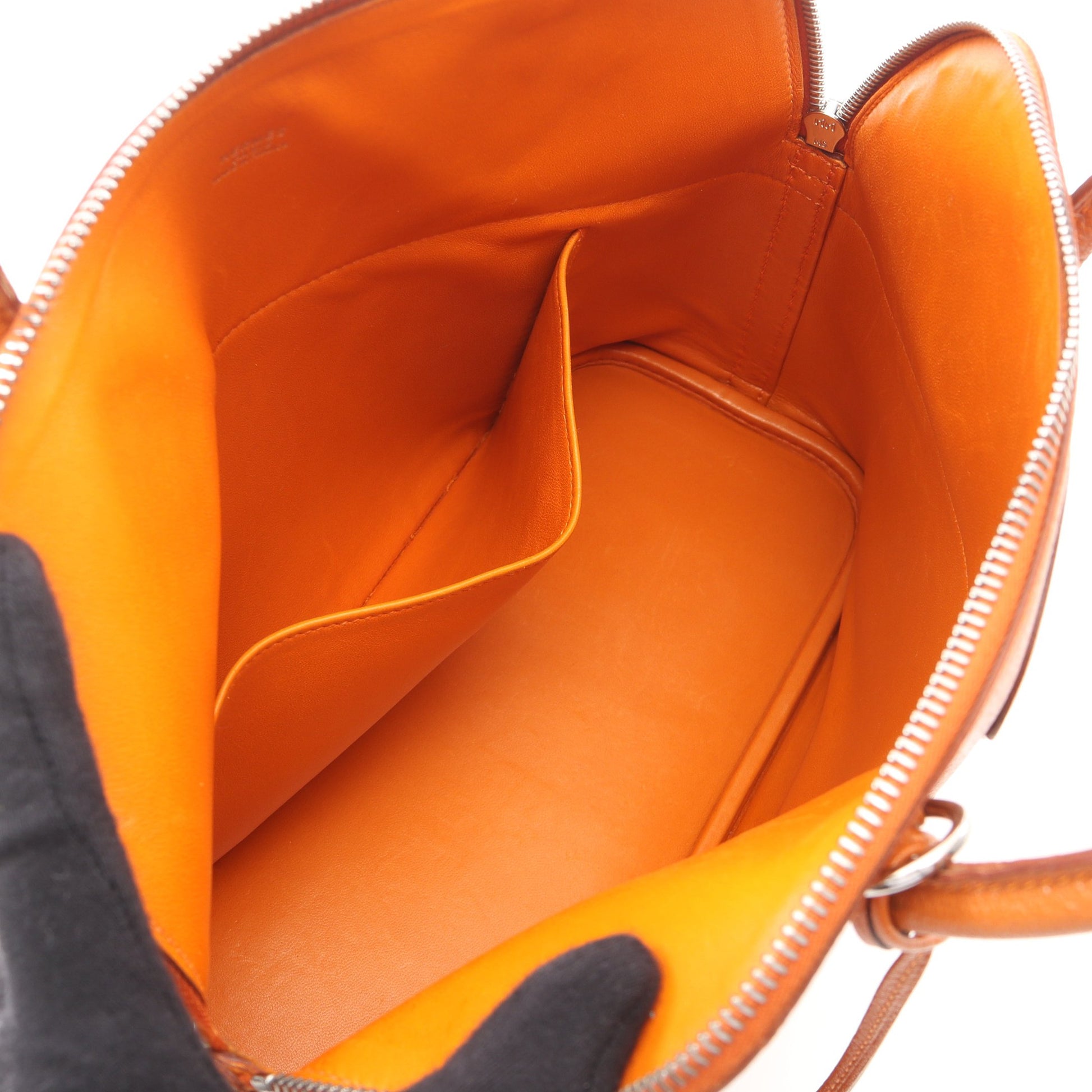 ボリード31 ポティロン ハンドバッグ シェーブル オレンジ シルバー金具 2WAY □H刻印 エルメス バッグ HERMES