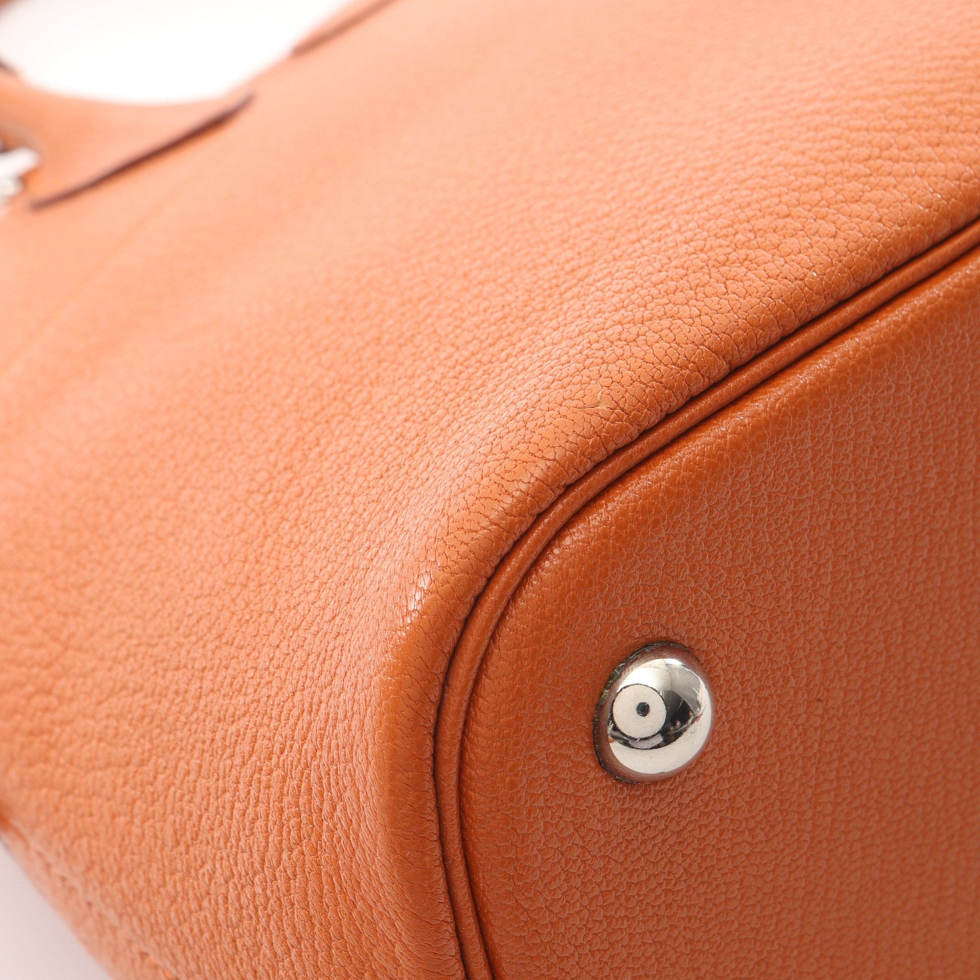 ボリード31 ポティロン ハンドバッグ シェーブル オレンジ シルバー金具 2WAY □H刻印 エルメス バッグ HERMES