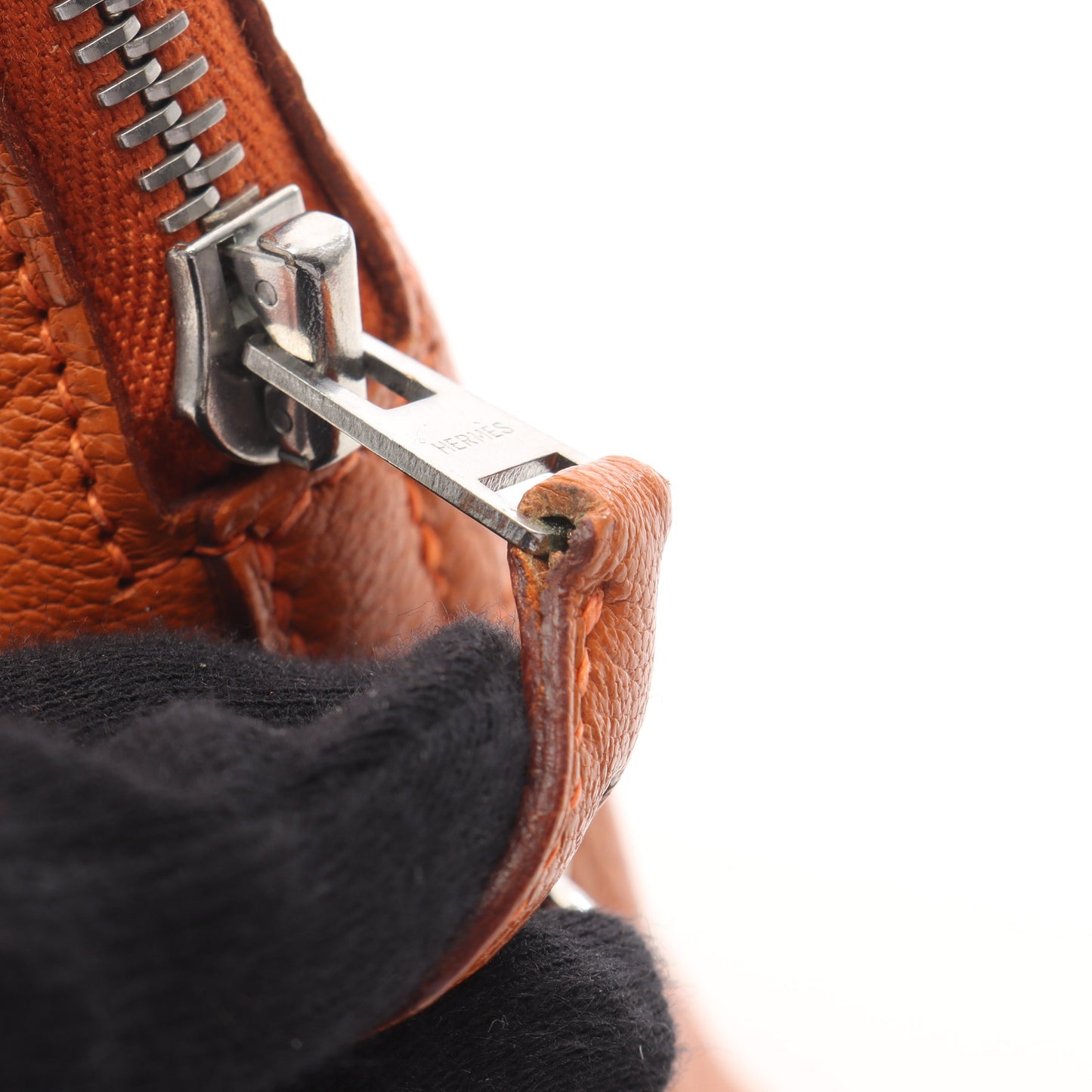 ボリード31 ポティロン ハンドバッグ シェーブル オレンジ シルバー金具 2WAY □H刻印 エルメス バッグ HERMES