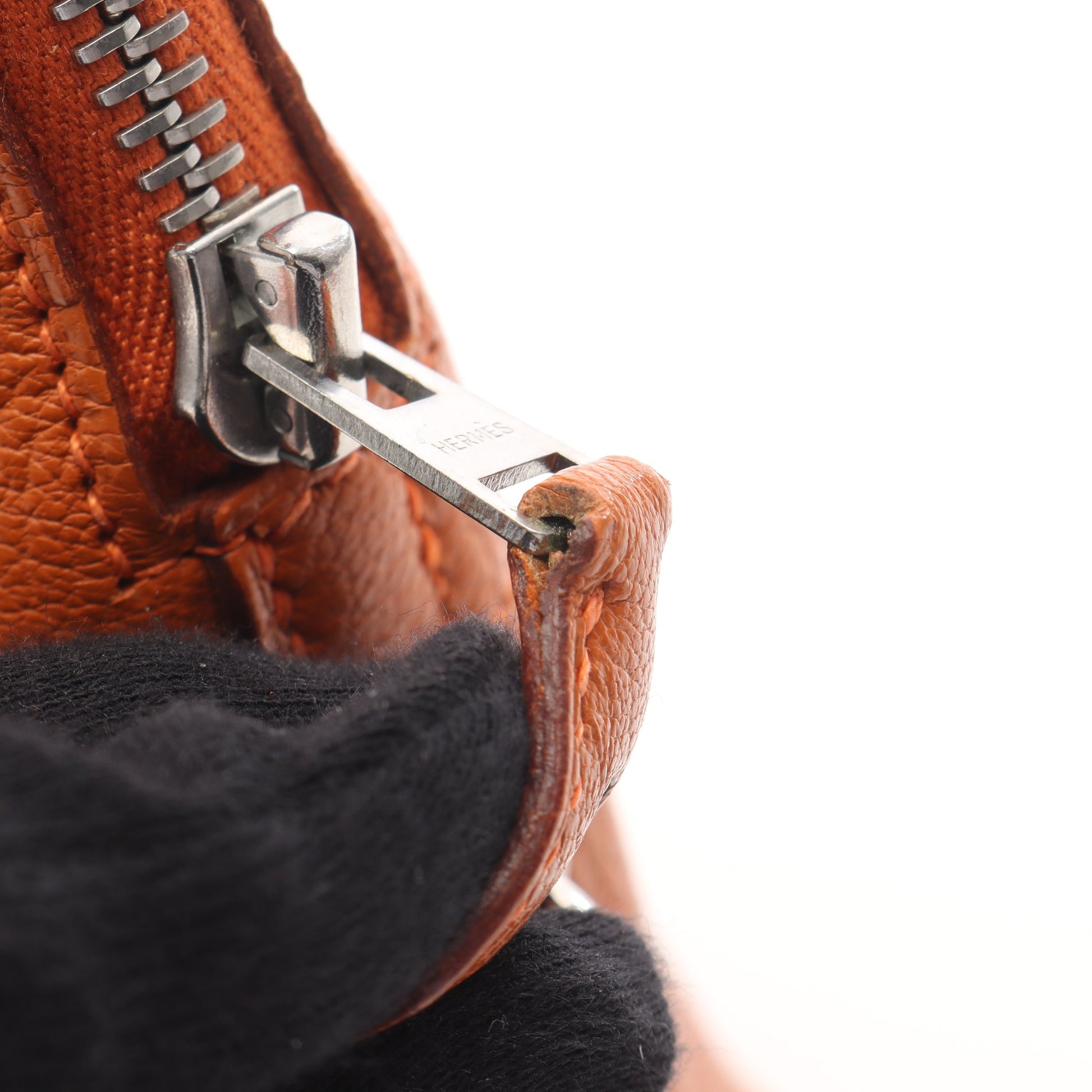 ボリード31 ポティロン ハンドバッグ シェーブル オレンジ シルバー金具 2WAY □H刻印 エルメス バッグ HERMES