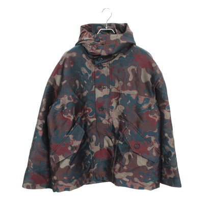 PETER DOIG ブルゾン ジャケット カーキグリーン マルチカラー フード付き ディオール アウター DIOR