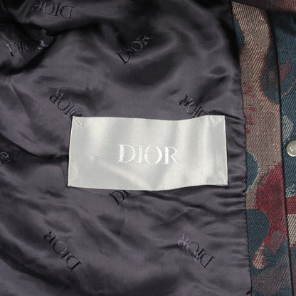 DIOR × PETER DOIG ブルゾン ジャケット ブルーグリーン ダークブラウン マルチカラー 中綿 ディオール アウター DIOR