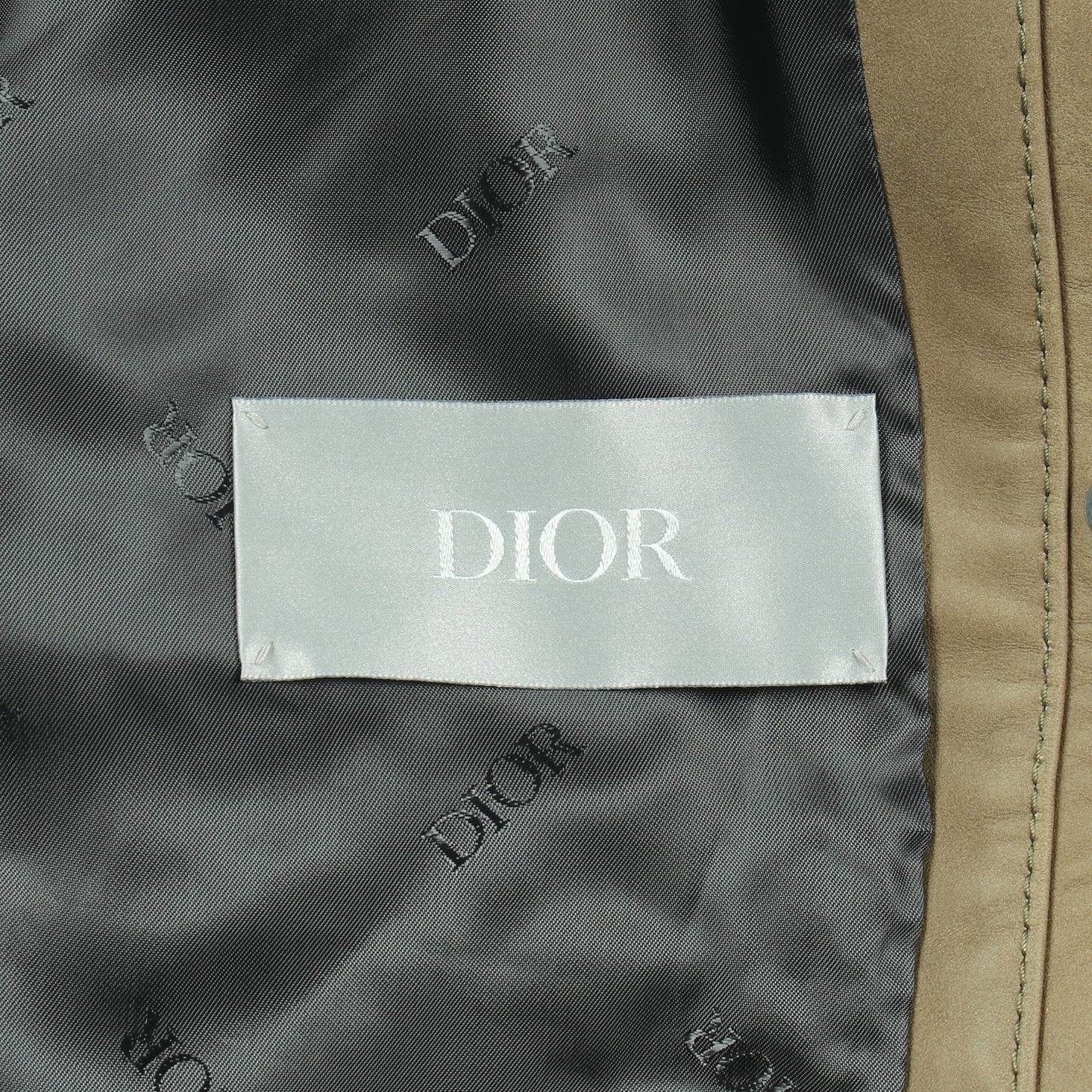 DIOR × KENNY SCHARF ブルゾン ジャケット レザー カーキグリーン ディオール アウター DIOR
