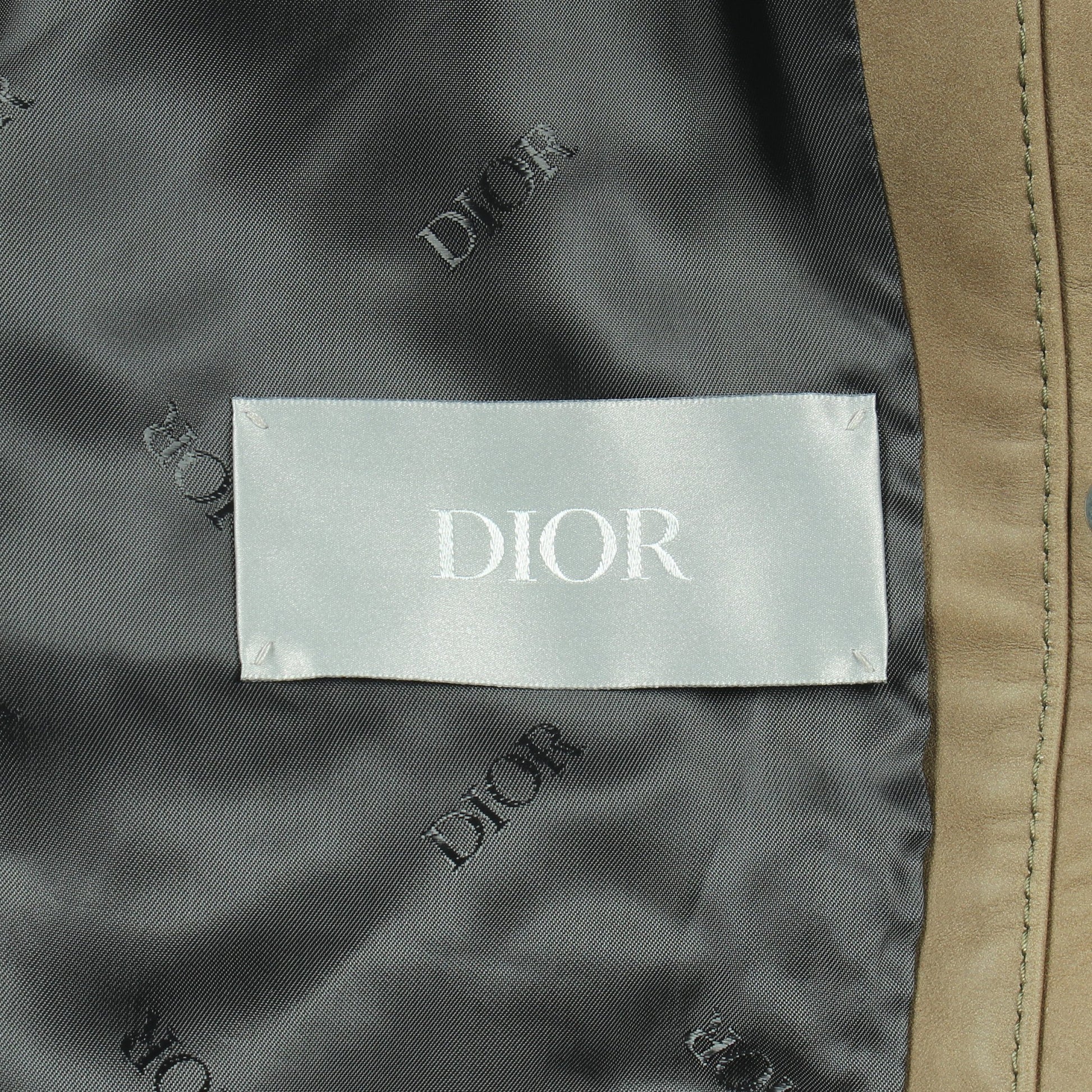 DIOR × KENNY SCHARF ブルゾン ジャケット レザー カーキグリーン ディオール アウター DIOR